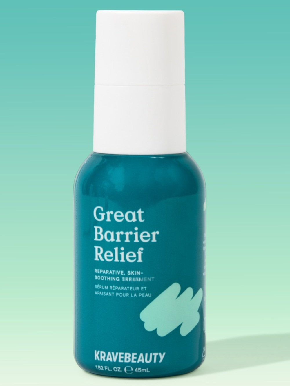 KRAVEBEAUTY GREAT BARRIER REEF REPARATIVE, SKIN-SOOTHING TREATMENT 45ML NEW